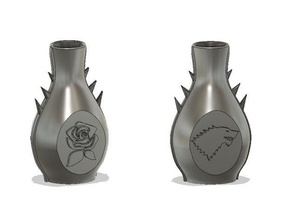 Blumen-vase 3d drucken Blumen gameofthrones 3d print model - Mito3D