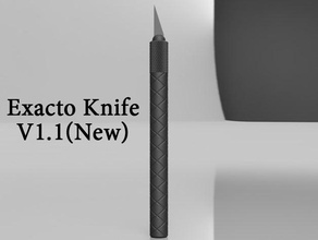 exacto knife v11 tools art blade hobby 3d print model - Mito3D