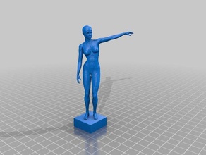 tp-stat-1fx Skulpturen nsfw nude female Akt-Skulptur sockel twinpeaks 3d print model - Mito3D