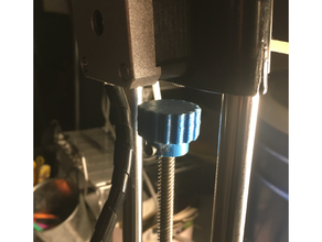 8mm acme knob çapı azalır leadscrew topuzu printrbot 3d print model - Mito3D