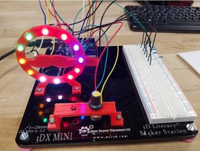 3dxpotentiometer controlada diodo emissor de luz impressão Impressão 3d 3d print model - Mito3D