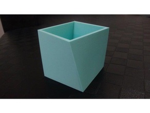 rotación de caja cuadrada decoración personalizador 3d print model - Mito3D