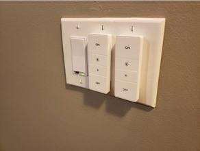 decora blank philips hue remote diy light switch holder 3d print model - Mito3D
