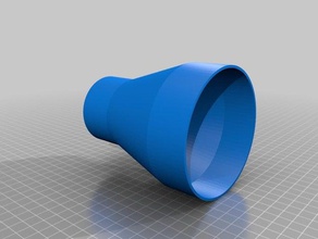 97mm id 58mm dust collector cone adapter grizzly g0833p saw parts vacuum 3d print model - Mito3D