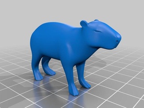 kapibara hayvanlar doğa kemirgen 3d print model - Mito3D