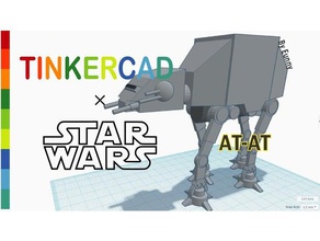 einfaches an-bei tinkercad Modelle atat eunny madewithtinkercad star wars 3d print model - Mito3D