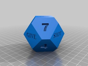 night out dice game 3d print model - Mito3D