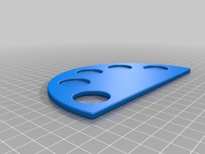 paleta mistura para basi 3d la stampa per il trucco tavolozza 3d print model - Mito3D