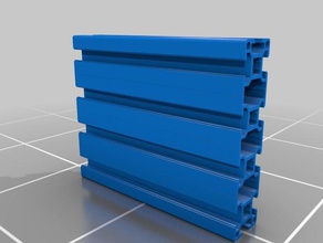 structural profile 30x120mm buildings structures aluminium 3d print model - Mito3D
