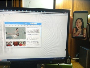 teléfono móvil de montaje del monitor el celular equipos oficina 3d print model - Mito3D