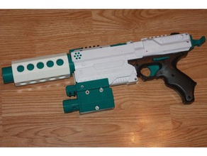 nerf kronos light adjustable laser toys games gun mods rival 3d print model - Mito3D
