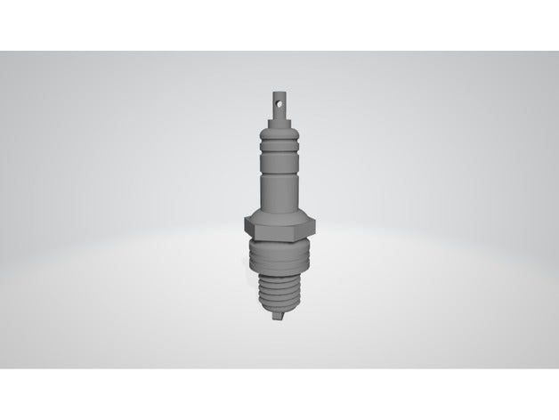 spark plug Schlüsselanhänger Zündkerze 3D print model - Mito3D