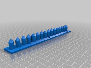 wall spikes outdoor & garden anti climb bird spike mount 3d print model - Mito3D
