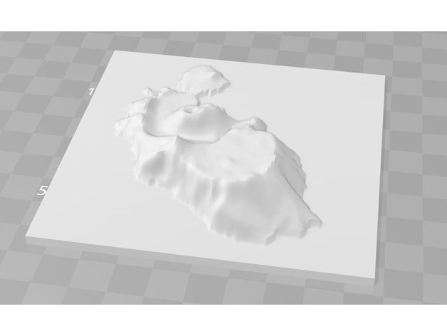 vulcano Erleichterung Gebäude Strukturen Insel italia Italien karte Karte vulkan 3D print model - Mito3D