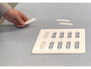moule électrophorèse sur gel de l'utilisation l'apprentissage micropipette biologie 3d print model - Mito3D