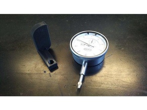 cr-10 bolt free dial gauge holder 8mm 3d printer parts cr10 indicator mount 3d print model - Mito3D