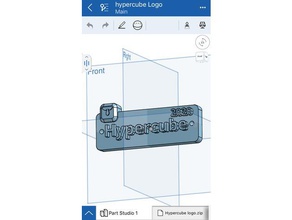hypercube logo 3d printer parts 3d print model - Mito3D