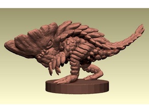 barroth-monster hunter Kreaturen dd dungeons dragons Kopfstoß pathfinder Welt 3d print model - Mito3D
