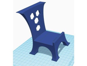 suporte t&eacutel&eacutephone chaise móveis cadeira tablet tablette telefone 3d print model - Mito3D