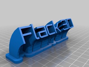 flack 3d office personalizzato 3d print model - Mito3D