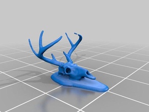 european mounted deer scans replicas head hunting trophy wall 3d print model - Mito3D