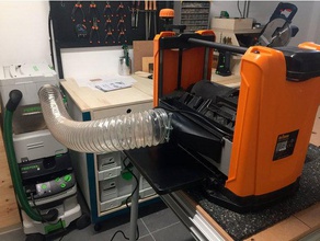 100mm de recolección polvo triton tpt125 la máquina herramientas 3d print model - Mito3D