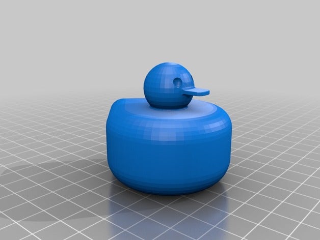 pato de borracha banheira brinquedo casa banho 3D print model - Mito3D