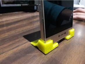 mobile phone stand huawei p8 3d print model - Mito3D