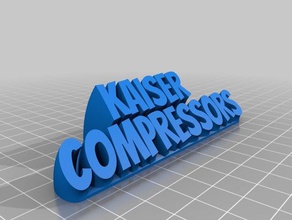 sweepinig kaiser office personalizzato 3d print model - Mito3D