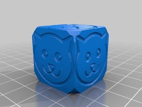 cat dice toys games 3d print model - Mito3D