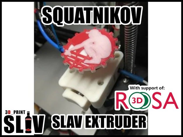 squatnikov alternativa eslavos extrusora 3d a impressora extrusoras da addidas adidas bantam bantamount gopnik j-struder jstruder rússia struder eslava slavstruder 3D print model - Mito3D