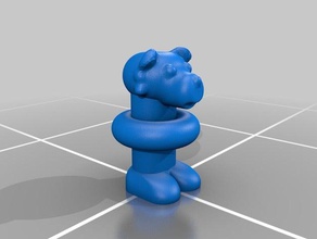 husky Bad Spielzeug - Spiele 3d print model - Mito3D