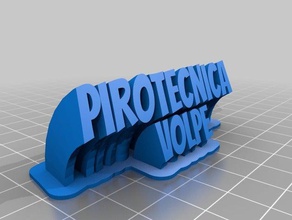 pirotecnica volpe office customized 3d print model - Mito3D