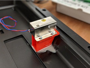 solenoid mount locking briefcase electronics adafruit door latch mechanism raspberry pi 3 3d print model - Mito3D