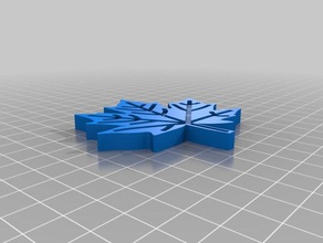 maple leaf cookie cutter kitchen dining 3d print model - Mito3D