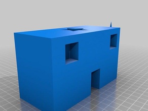 casa con estrella 3d impresión 3d print model - Mito3D