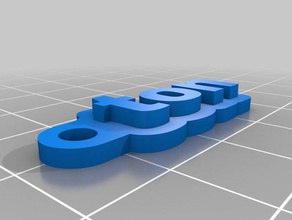 ton Anahtarlık özelleştirilmiş 3d print model - Mito3D
