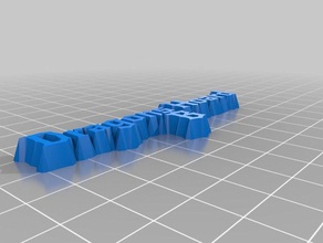 meine angepassten text Zeichen logos 3d print model - Mito3D