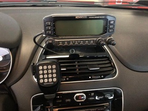 kenwood tm d710 staffa fiat punto hobby radio amatoriale automotive hamradio ham mobile 3d print model - Mito3D