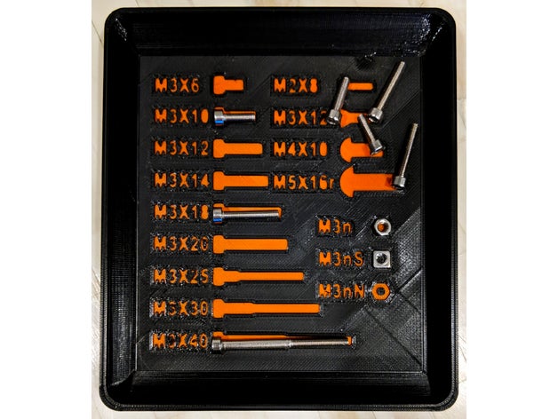 prusa Teile Fach tool Inhaber - Boxen i3 mk2 mk3 3D print model - Mito3D