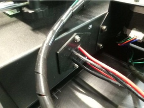 Kaltgeräteanschluss dummy-Kabel-Löcher 3d Drucker Zubehör 3d print model - Mito3D