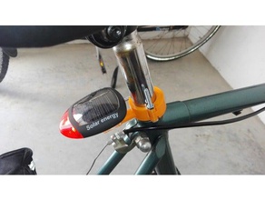 solar da lanterna traseira bicicleta esporte ao ar livre 3d print model - Mito3D