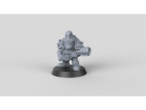 orc flamer oldhammer échelle 28mm les jouets jeux le mdn miniature lance-flammes miniatures ork warhammer warhammer40k 40k 3d print model - Mito3D