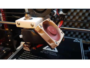 e3d v6 40mm fan mount m3 screw printer extruders 3d print model - Mito3D