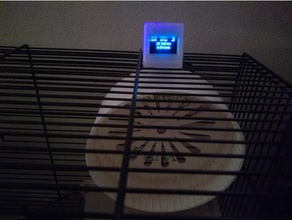 internet-connected hamster wheel pets internet things microcontroller 3d print model - Mito3D