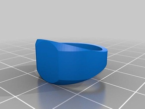 personalizável campeão anel jóias 3d print model - Mito3D