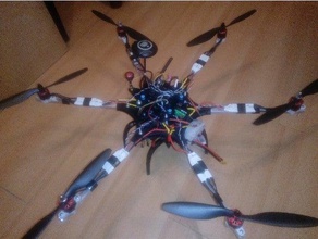 gosha3 rc vehicles big format drone hexacopter tevo black widow 3d print model - Mito3D