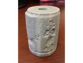 mesopotamian cylinder seal analysis interactive art 3d print model - Mito3D