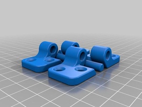one-way-Scharnier Teile 3d print model - Mito3D