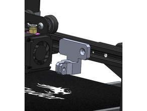 support comparateur diam&egravetre 8mm gauge creality ender 3 3d printer accessories hander 3d print model - Mito3D